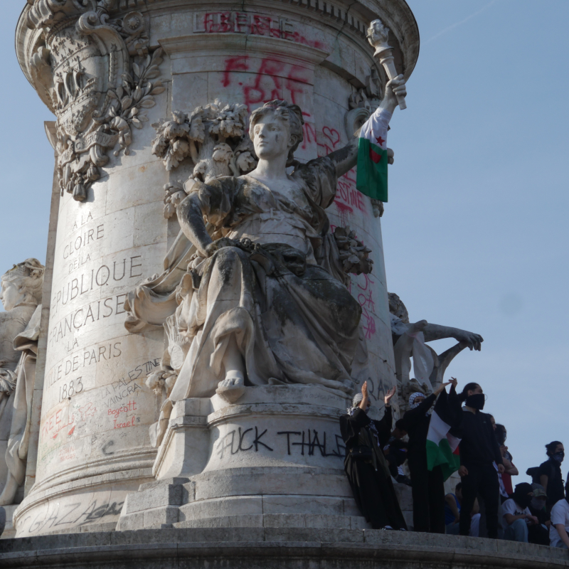 Les manifestants se sont regroupés à partir de 18 heures. - Aurélie Lafeil