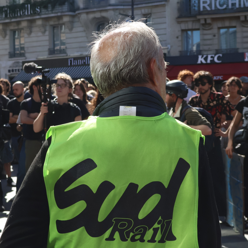 Cette mobilisation du jeudi 18 septembre est portée par de nombreux syndicats dont Sud Rail. - Aurélie Lafeil