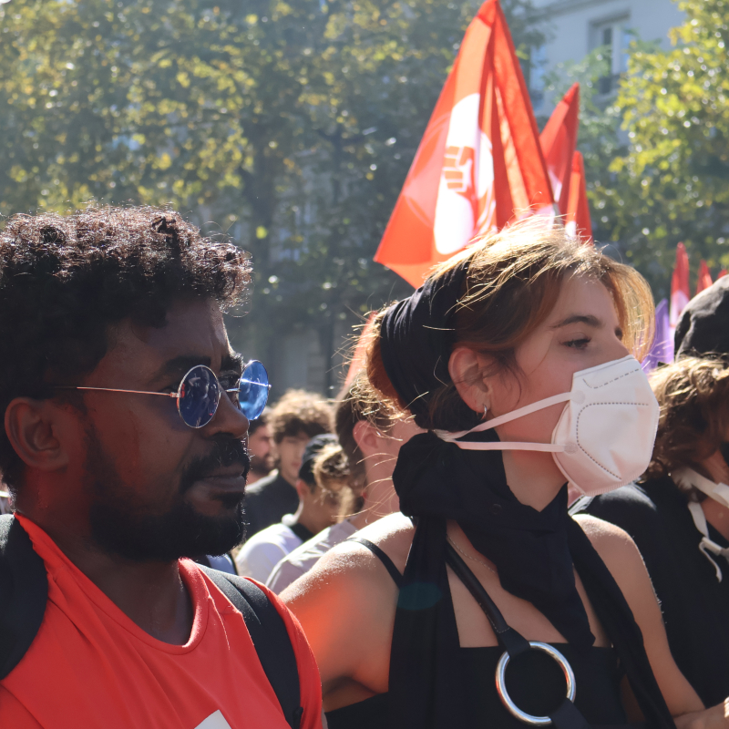 Des militants en route pour Nation. - Aurélie Lafeil